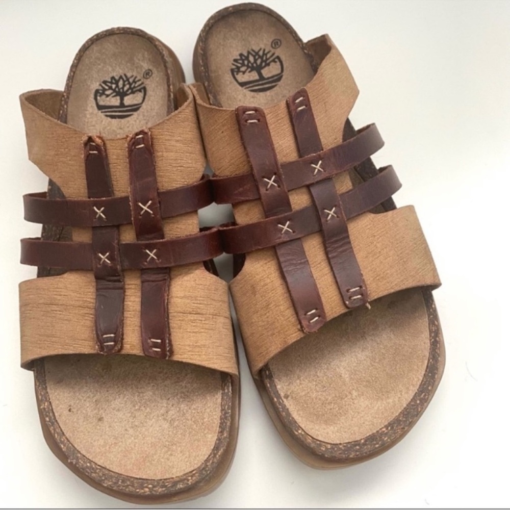 Timberland Leather Sandals Flats 8.5